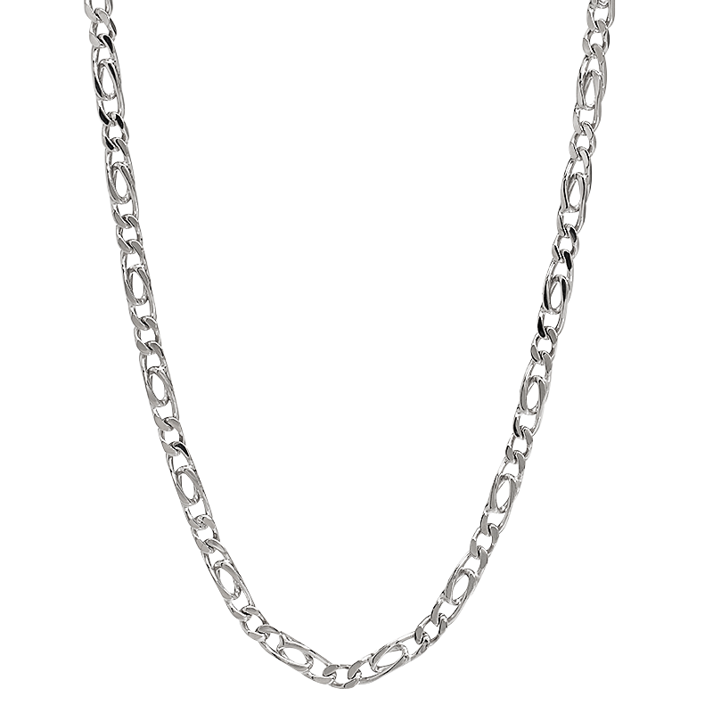 92.5 sterling silver figaro chain for men 92.5 sterling silver figaro chain for men