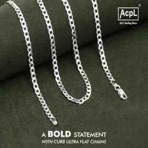 CURB ULTRA FLAT CHAIN FOR MEN