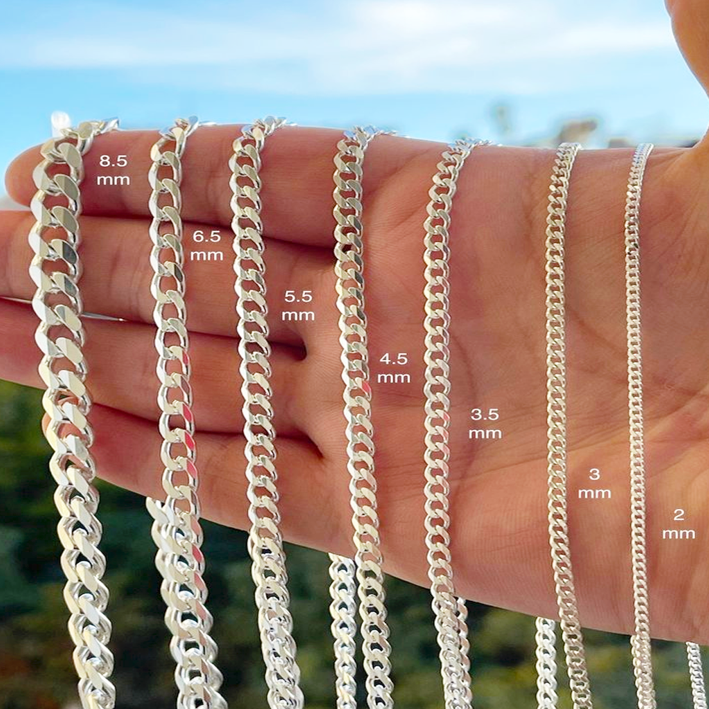 92.5 sterling silver curb chain for men 92.5 sterling silver curb chain for men
