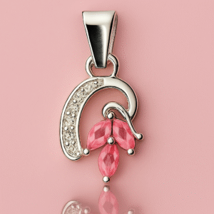 FANCY PINK STONE PENDENT