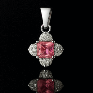 FANCY PINK STONE PENDENT