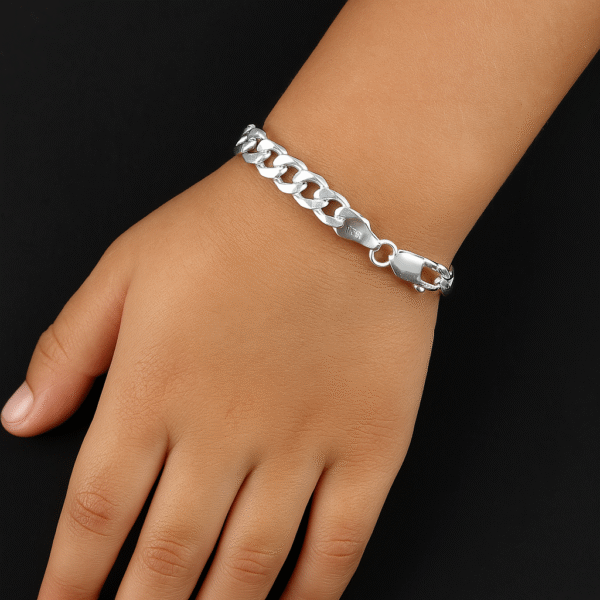 CUBEN LINK BREACLET FOR KIDS - Image 2