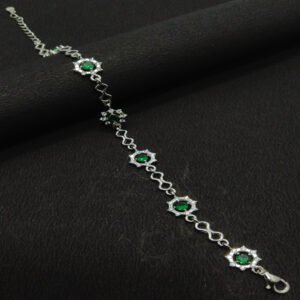 ROUND & GREEN STONE BREACLET