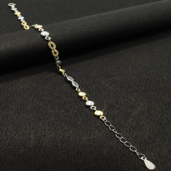 GOLD & SILVER PLATED INFINITY BREACLET - Image 2