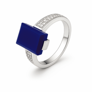 FANCY INDEX FINGER BLUE STONE RING FOR WOMEN