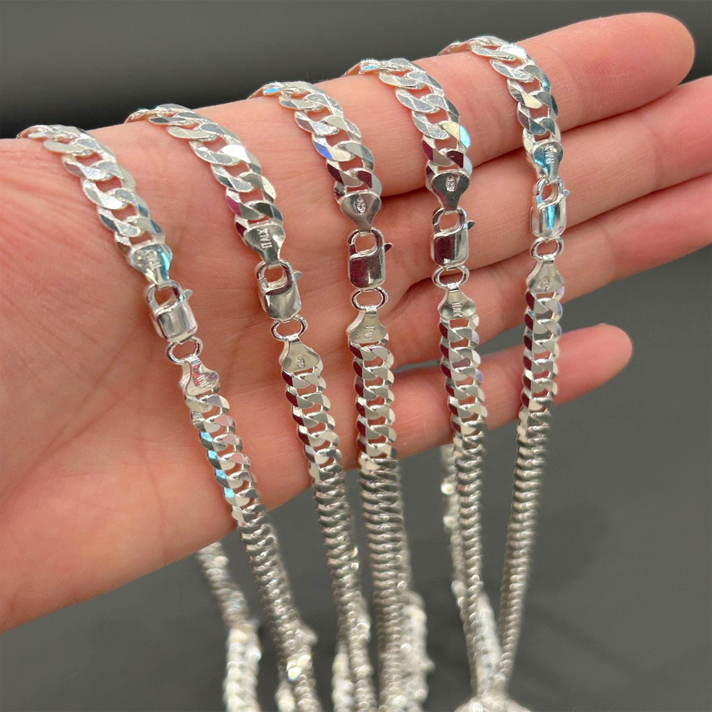 92.5 sterling silver curb chain for men 92.5 sterling silver curb chain for men