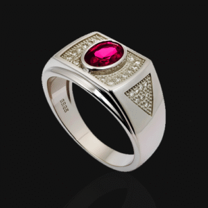 RED STONE RING