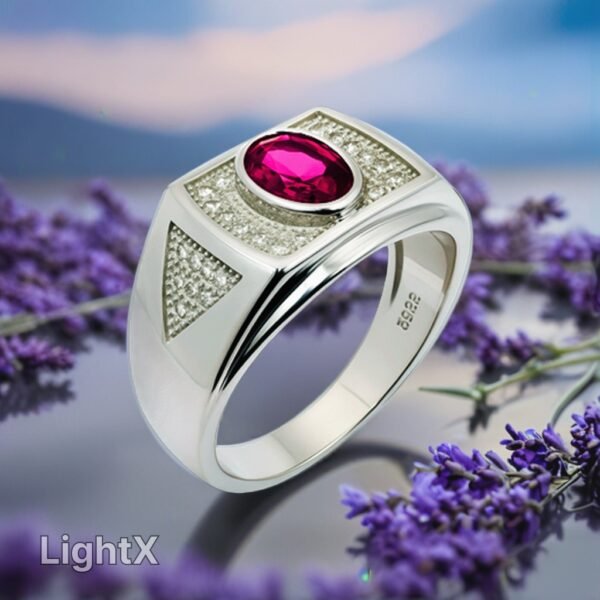 RED STONE RING - Image 4