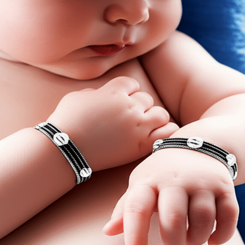92.5 STERLING SILVER TRADITIONAL WIRE DESIGN BABY BANGLE FOR KIDS - Image 2