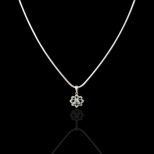 92.5 STERLING SILVER CHAIN & PENDANT FOR WOMEN - Image 3