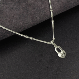 92.5 STERLING SILVER CHAIN & PENDANT FOR WOMEN