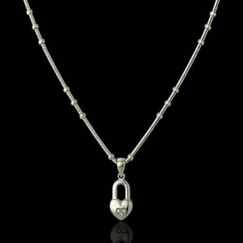 92.5 STERLING SILVER CHAIN & PENDANT FOR WOMEN - Image 3
