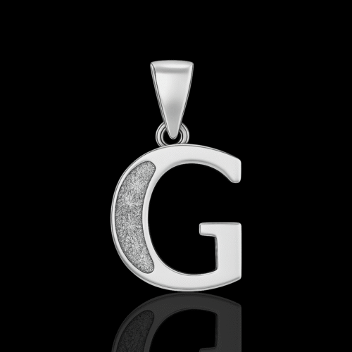 92.5 STERLING SILVER “G” ALPHABET PENDANT FOR MEN & WOMEN