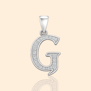 92.5 STERLING SILVER “g” FANCY PENDANT FOR MEN & WOMEN