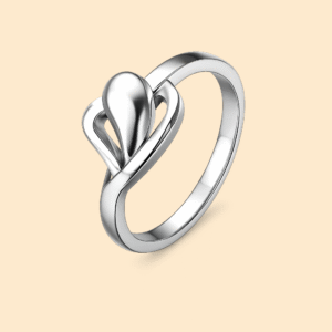 92.5 STERLING SILVER ELYSIAN TEARDROP RING FOR WOMEN