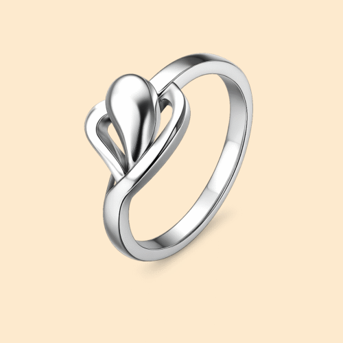 92.5 STERLING SILVER ELYSIAN TEARDROP RING FOR WOMEN
