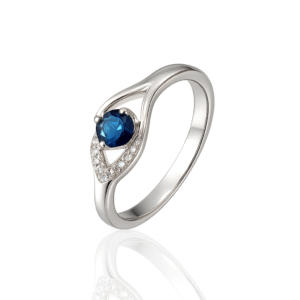 FANCY BLUE STONE RING FOR WOMEN