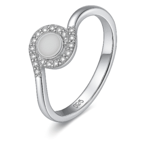 FANCY EYE ROUNDED MICRO STONE RING FOR WOMEN