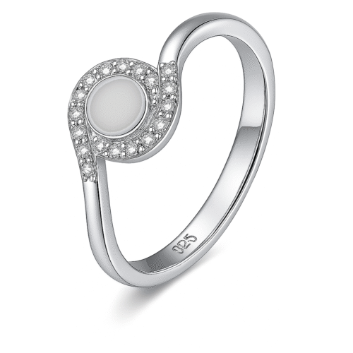 FANCY EYE ROUNDED MICRO STONE RING FOR WOMEN