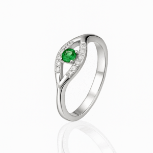 FANCY GREEN STONE RING FOR WOMEN