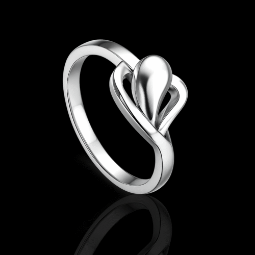 92.5 STERLING SILVER ELYSIAN TEARDROP RING FOR WOMEN - Image 3