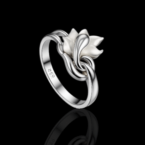 92.5 STERLING SILVER BLOOM VINE RING FOR WOMEN