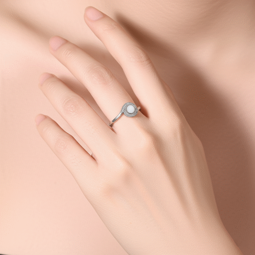 FANCY EYE ROUNDED MICRO STONE RING FOR WOMEN - Image 2