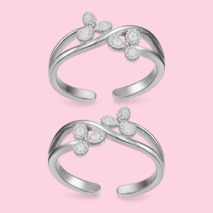 FANCY 92.5 STERLING SILVER TOE RING FOR WOMEN