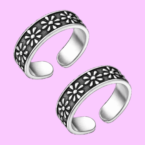 FANCY 92.5 STERLING SILVER TOE RING FOR WOMEN