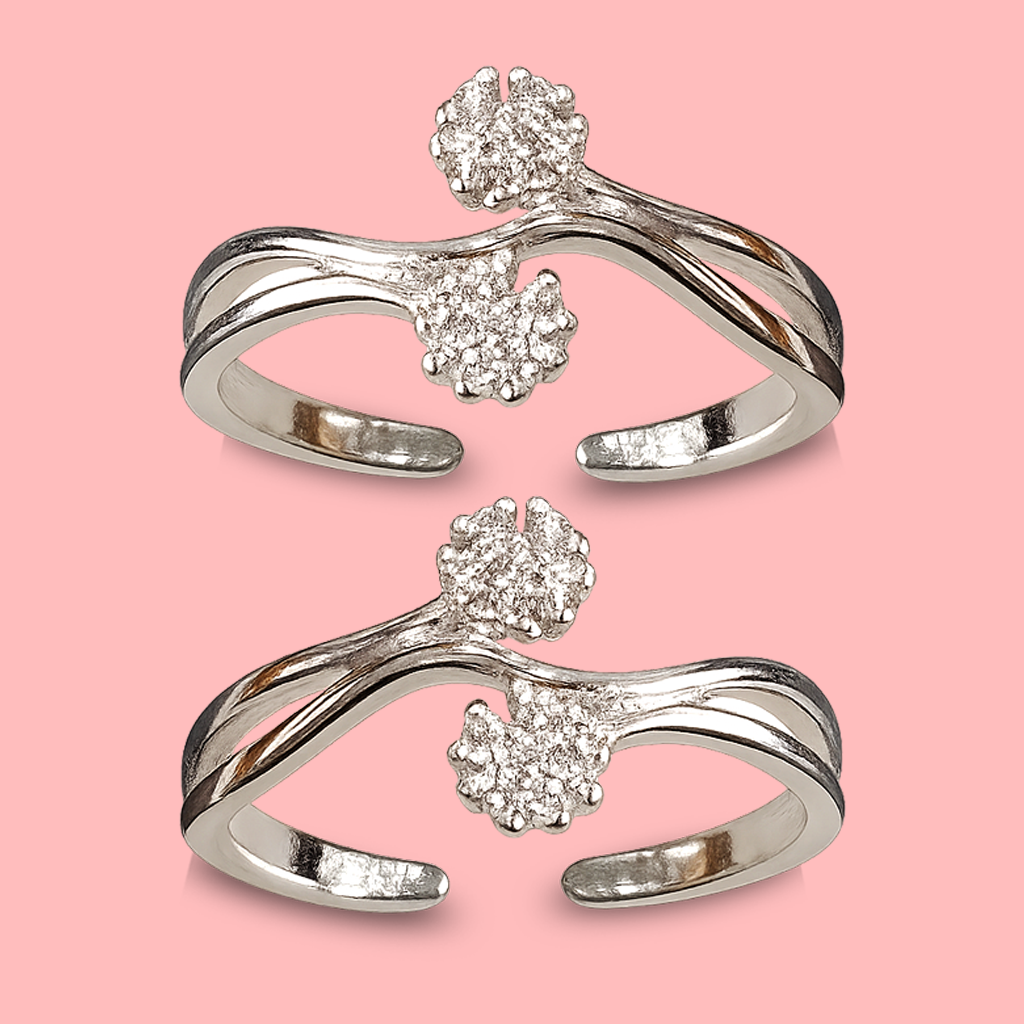 TOE RING 1 FANCY 92.5 STERLING SILVER TOE RING FOR WOMEN