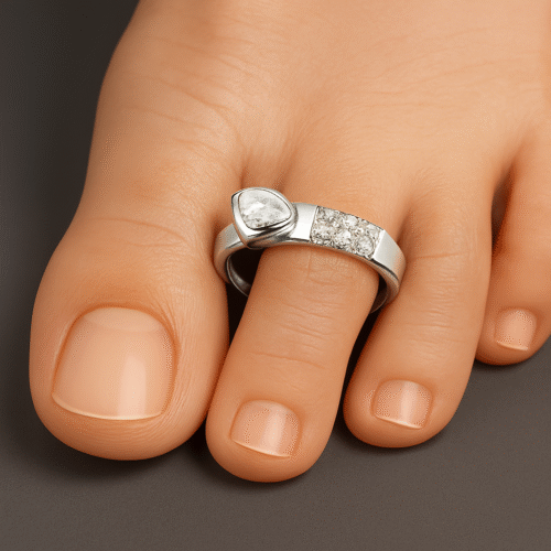 FANCY 92.5 STERLING SILVER TOE RING FOR WOMEN - Image 2