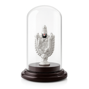 99.9 PURE SILVER BALAJI [HALLOW] IDOL WITH AIR PROOF GLASS DOME